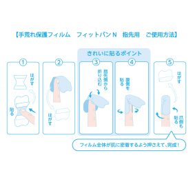 「プロ仕様 手荒れ保護フィルム フィットバンN 指先用 スタンダード/Lサイズ（東洋化学株式会社）」の商品画像の4枚目
