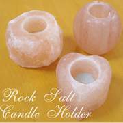 「自然の恵み♪ヒマラヤ岩塩からピンクソルトキャンドルホルダー（株式会社MTA）」の商品画像
