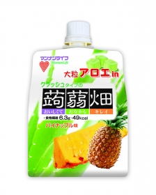 大粒アロエin クラッシュタイプの蒟蒻畑 パイナップル味の商品画像