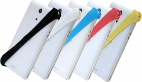 スマホバンド【ソフト/ハード】片手で楽々スマホ操作の商品画像