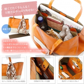 「カシュカシュ／スカーフ付きシンプルビッグトートバッグ（株式会社 アンビリオン）」の商品画像の3枚目