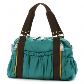 「新型サテンギャザーナイロンボストンバッグ（株式会社 アンビリオン）」の商品画像の2枚目