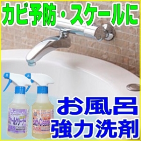 カビ予防プラス水垢洗浄★皮脂湯垢用銀アルカリ洗剤とスケール用弱酸性洗剤のセットの口コミ（クチコミ）情報の商品写真