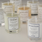 voyageヴォヤージュアロマキャンドル　24種から香りを2個選んで送料無料　の商品画像