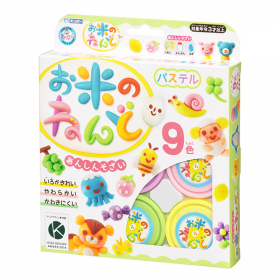 銀鳥産業株式会社の取り扱い商品「お米のねんど パステル9色」の画像