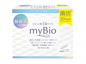 「（2020年3月26日新発売）リセット型生菌サプリ myBio(マイビオ)（株式会社メタボリック）」の商品画像