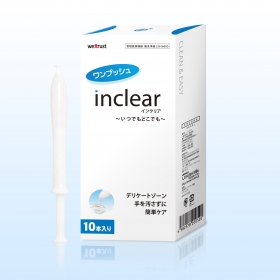 「デリケートゾーンのにおい・おりもの対策ジェル!inclearインクリア10本入り（株式会社ウェットトラストジャパン）」の商品画像