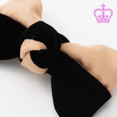 ブラック&times;ベージュ　ツートンカラーバレッタの商品画像