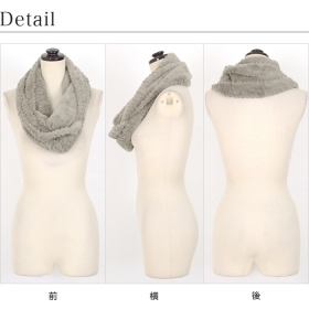 「【Pierrot(ピエロ)】ふわもこフェイクファースヌード（有限会社セレクト）」の商品画像の2枚目