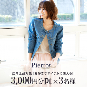 Pierrot本店で使える店内全品対象！お好きなアイテムが選べる3000円分PTの商品画像