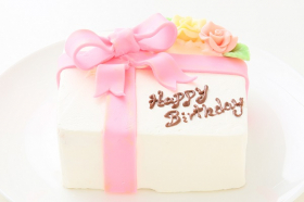 プレゼントボックス　Wホワイト　15cmx15cmの商品画像