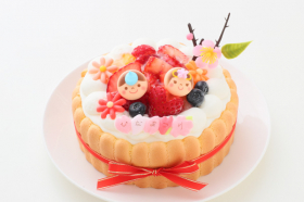ひなまつり限定　乳幼児向け（初節句にも）ヨーグルトケーキ　5号の商品画像