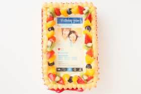 インスタグラム風フレームの写真ケーキ　23cm&times;15cm&times;6cmの口コミ（クチコミ）情報の商品写真