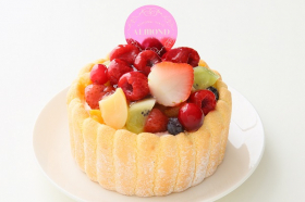六本木アマンド 贅沢フルーツのシャルロットケーキ　4号　12cmの商品画像
