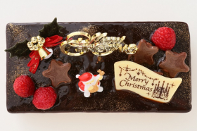 「バニラとチョコの極上ブッシュ・ド・ノエル　18cm&times;9cm（株式会社FLASH PARK）」の商品画像の2枚目