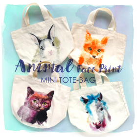 「アニマルフェイスプリントトート（有限会社ズーティー）」の商品画像