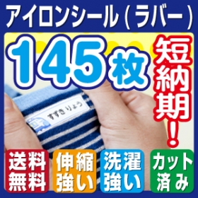 「お名前アイロンシール(ラバー)（株式会社ゼスト）」の商品画像