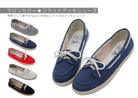 ☆低反発でふかふか☆　フラットデッキシューズ iara イアラの商品画像