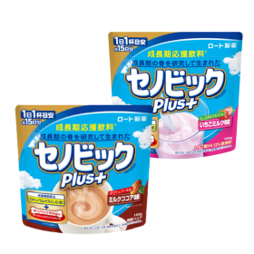 「セノビックPlus ミルクココア味＆いちごミルク味（ロート製薬株式会社）」の商品画像