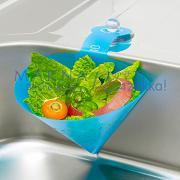 「キッチンガーデン　たためる水切り三角ポット大（株式会社マーナ）」の商品画像