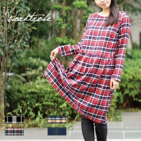 「ネルチェックワンピース（Room Journey（ルームジャーニー））」の商品画像