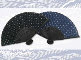 ミニかすり扇子の商品画像