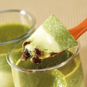 「【抹茶ぷりん】抹茶のほろ苦い味わいと大納言の甘味が調和した和風ぷりん（大江ノ郷自然牧場）」の商品画像