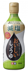 塩分を気にする人のおいしいしょうゆ400ml密封ボトルの商品画像