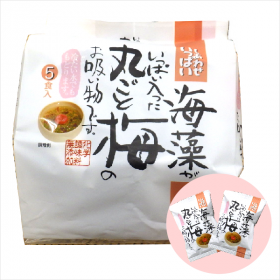 海藻がいっぱい入った丸ごと梅のお吸い物の商品画像