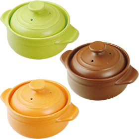 電子レンジ専用　耐熱セラミック鍋　マイクロポット　Sの商品画像