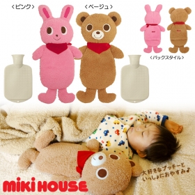 【ミキハウス】★ドイツ・ファシー社製★ふわふわプッチー＆うさこ◇湯たんぽの商品画像