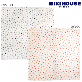 「ドット＆星柄☆ガーゼ素材のマルチケット（株式会社ミキハウストレード）」の商品画像