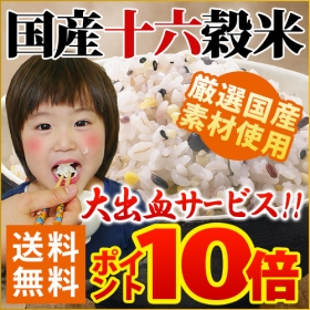 「【送料無料】国産十六穀米 250g（株式会社ワールドスター）」の商品画像