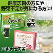 「ウイルスに負けない強い体になりたい人に【大麦若葉＆エキナセア(エキネシア)茶】（ニッショク株式会社）」の商品画像