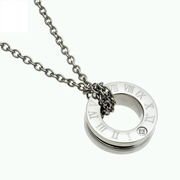 純チタン永久磁気ネックレス「ピュアループ オズ」リングプラチナの商品画像