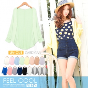 【UV 花粉カット】モモンガ ドルマン カーディガン ライトアウターの商品画像