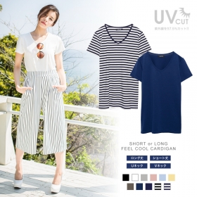 【着る日焼け止め】ベーシックなデザインの半袖Tシャツの商品画像