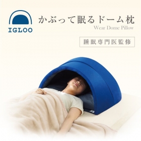 プロイデア／アイソシアル／ラボネッツの取り扱い商品「かぶって寝るドームまくら IGLOO」の画像