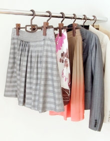 「スカートもパンツも掛けられるハンガー＊クリップバー（収納の巣（株式会社テンネット））」の商品画像