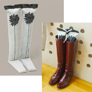 においと湿気をコントロール＊炭草花ブーツキーパーショート の商品画像