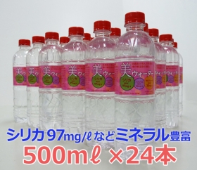 美ウォーター　500mL&times;24本【PinkLabel】の口コミ（クチコミ）情報の商品写真