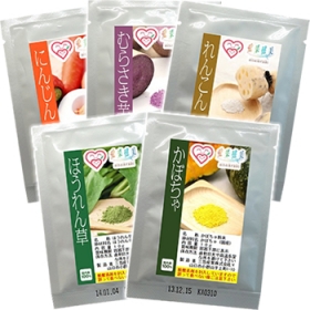 国産野菜パウダーお試しセット　【野菜パウダー・乾燥野菜の便利野菜】の商品画像