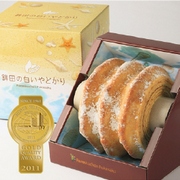 「【バームクーヘンお取り寄せ（通販）】白いやどかりバーム（鉾田の白いやどかり）（農業法人深作農園有限会社）」の商品画像