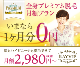 「レイビス」全身プレミアム脱毛月額プランの口コミ（クチコミ）情報の商品写真