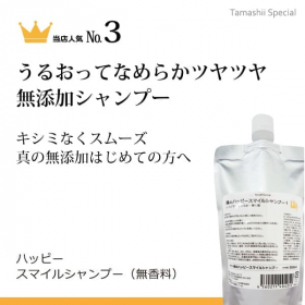 魂のハッピースマイルシャンプー（詰替タイプ）300ml（無香料）＋エコ泡ボトルの商品画像
