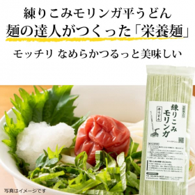 スーパーフードモリンガを練り込んだ『モリンガ平うどん（1袋2人前）』の商品画像