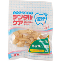 「うれしいおやつ デンタルケア 馬皮ガム 骨型 6本入（株式会社コジマ）」の商品画像