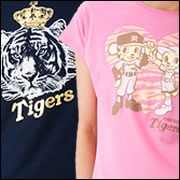 「阪神タイガース承認！レディス半袖Ｔシャツ（トラッキー＆リアル虎）（株式会社ウィルコーポレーション ホットマーケット）」の商品画像
