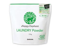 「ハッピーエレファント　洗たくパウダー720mL（サラヤ株式会社）」の商品画像