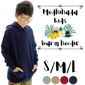 「もちはだキッズ　フードパーカー 細微厚地（ワシオ株式会社）」の商品画像